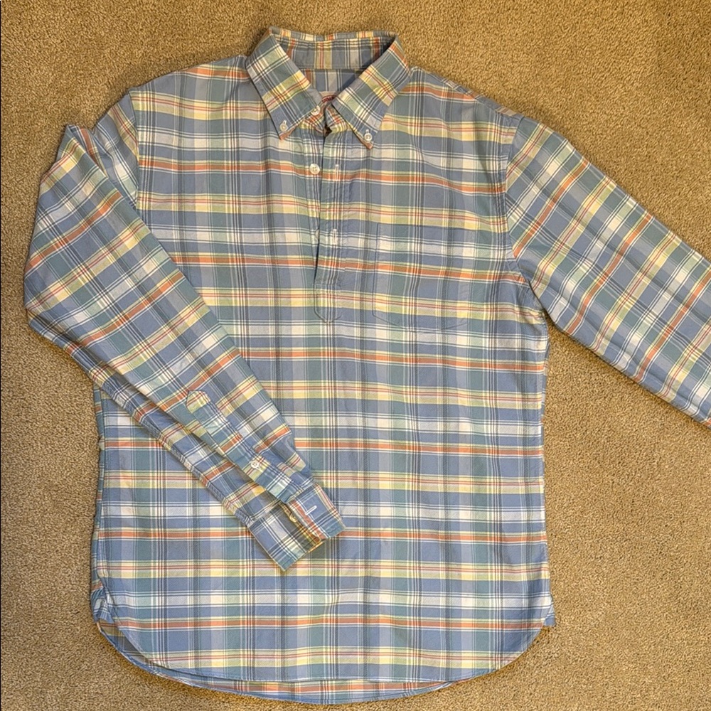 Brooks brothers Men's Blue Plaid Shirt
